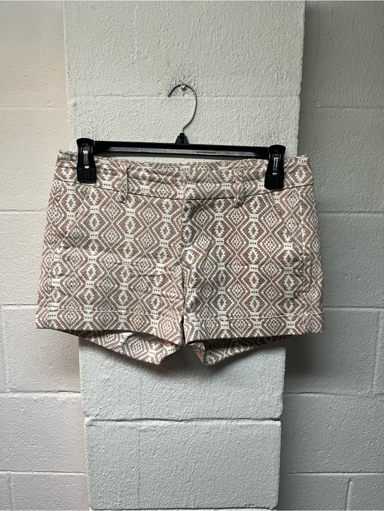 Dear John Pants - Dear John Tan and White Geometric Jean Shorts